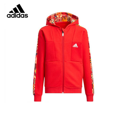 小阿迪小大童外套冬新年款男孩衣服男童洋气时髦夹克HM7396 商品图0