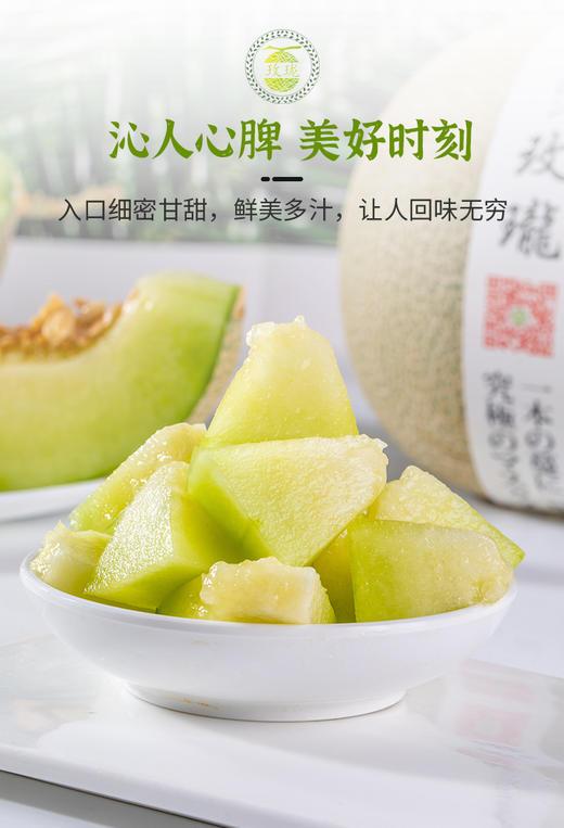 日本玫珑网纹瓜 2枚装 商品图4