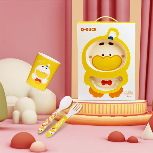萌宝鸭儿童餐具 商品图0