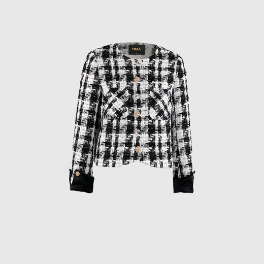 可拆卸袖多扣装饰外套 商品图0