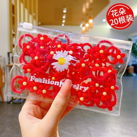 【新年红头绳 扎得紧不伤发】红头绳新年过年红色发绳皮筋儿童扎头发不伤发喜庆发圈女童宝宝女 商品图10