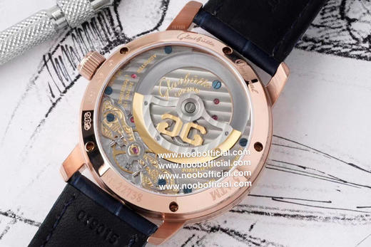 NOOB工厂最有“德味儿”的腕表———格拉苏蒂原创90偏心大日历月相，订制机芯的双跳大日历显示，日期显示的个位和十位并不在同一个日期圈上，有两个独立的显示盘，采用双模组设计 商品图8