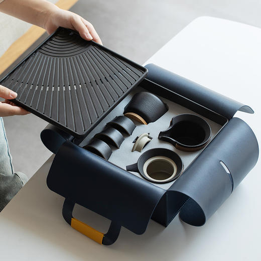 【日式粗陶，古朴禅意】便携式户外旅行茶具，横扫设计大奖的便携茶具！ 商品图6