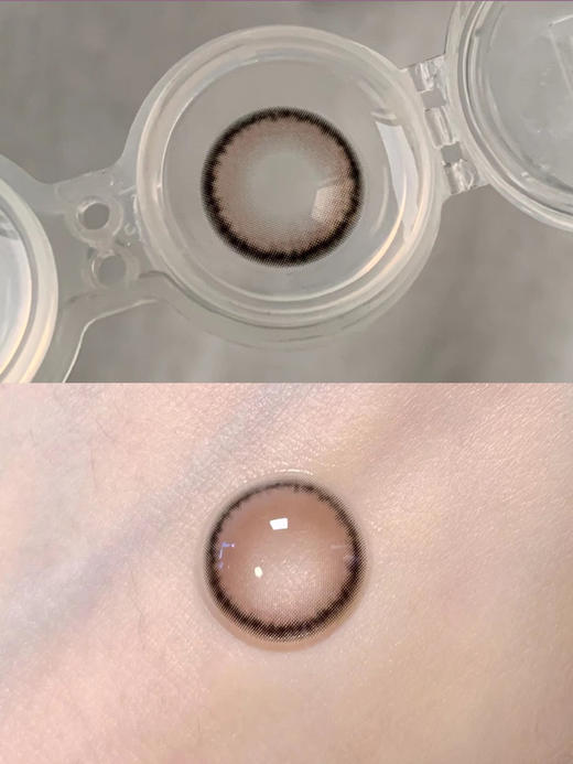 Claire color 水光狗狗眼棕 年抛 2片 14.5mm 着色13.8mm 基弧8.6  含水38%  韩国进口 商品图6