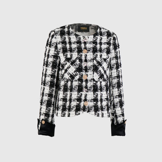 可拆卸袖多扣装饰外套 商品图0