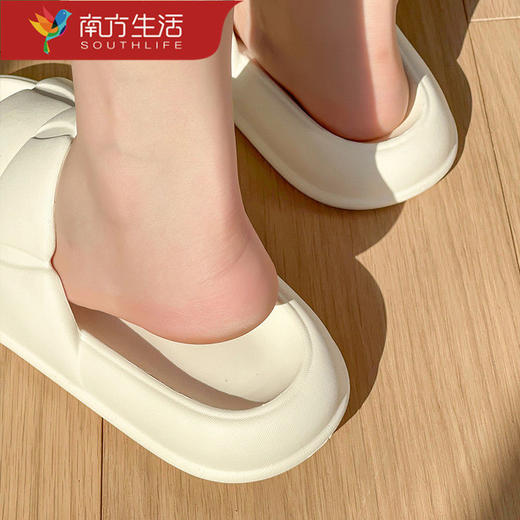 网红凉拖鞋女夏季居家室内洗澡防滑厚底外穿增高情侣拖鞋 商品图6