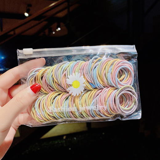 【扎得紧 不伤发】婴儿非一次性皮筋宝宝婴幼儿童不伤发小号发圈扎头发头绳发饰头饰 商品图13
