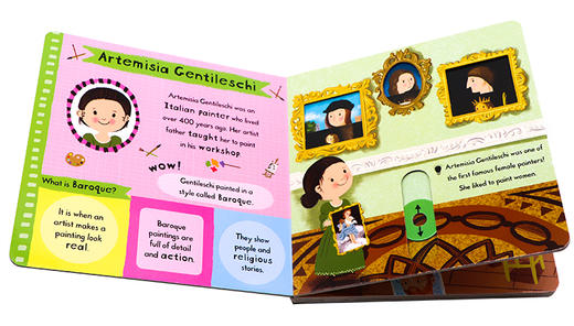 初识小英雄系列 艺术家 英文原版绘本 Artists My First Heroes 艺术认知启蒙 亲子互动机关操作纸板书 英文版进口原版英语书籍 商品图1