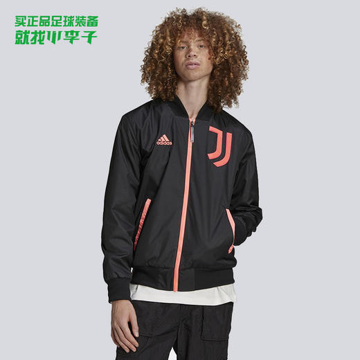 ADIDAS/阿迪达斯尤文图斯足球运动拉链夹克外套成人男H67144 商品图0