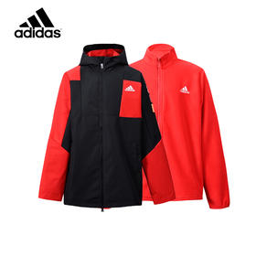 小阿迪2022春季新款男大童运动二合一夹克外套HC2732