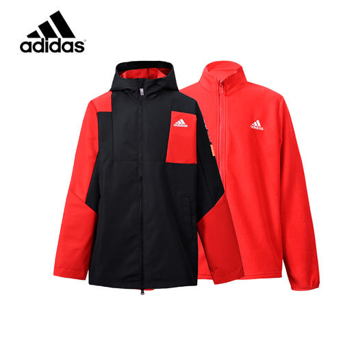 小阿迪2022春季新款男大童运动二合一夹克外套HC2732 商品图0