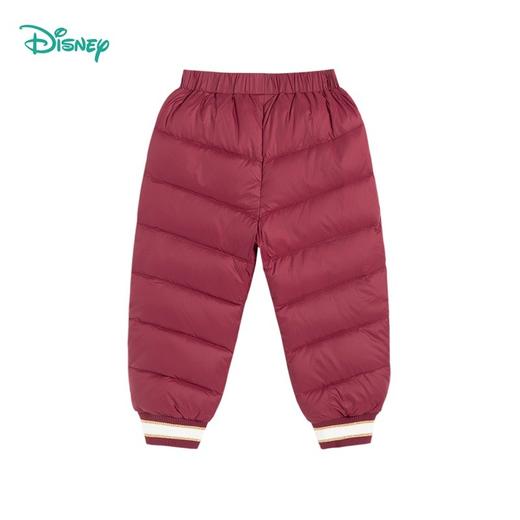 迪士尼童装女童甜美冬季加厚保暖羽绒长裤白鸭绒裤子214K1221 商品图3