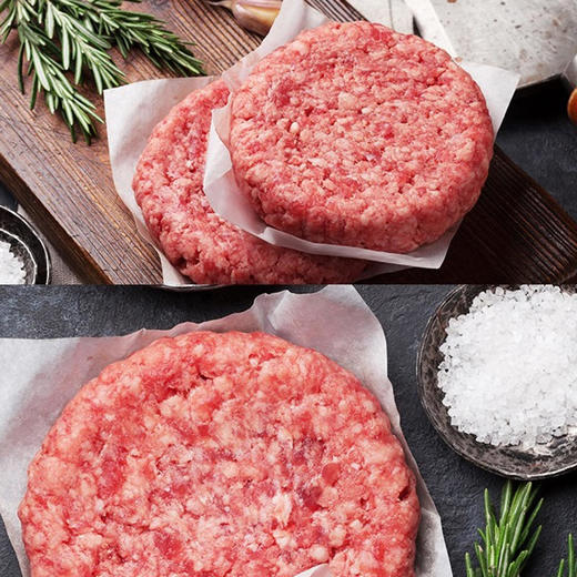 【牛排保鲜局】【安格斯原切牛肉饼】    纯牛肉！0添加！鲜嫩多汁！用料十足！原汁原味！【2:8肥瘦比】安格斯原切纯牛肉饼 便捷早餐牛肉饼 老少皆宜 1KG/2KG 【保质期2年】 商品图8