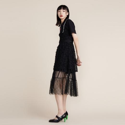 MIIDII谜底2022春新款高端系列胸衣设计蕾丝连衣裙221GL0105 商品图1