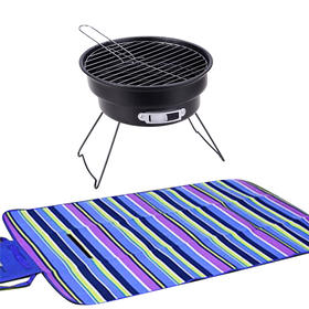 TY（分2个包裹发货）Seashore纵贯线多功能毯CD-06 +Seashore纵贯线烧烤炉KL-08 /26.5*24cm*1【鲜享1.0】