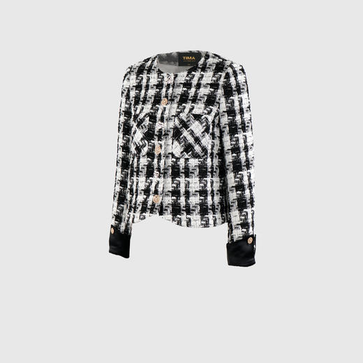 可拆卸袖多扣装饰外套 商品图1