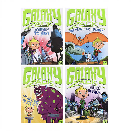 银河系扎克4册盒装 英文原版 The Galaxy Zack Collection 遨游宇宙探索冒险 儿童课外阅读书籍 英语章节桥梁书 商品图2