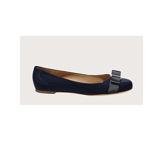 FERRAGAMO 菲拉格慕 女士皮鞋 深蓝 531538 商品图0