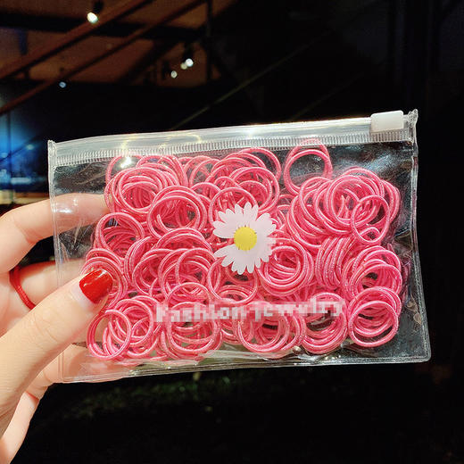 【扎得紧 不伤发】婴儿非一次性皮筋宝宝婴幼儿童不伤发小号发圈扎头发头绳发饰头饰 商品图14