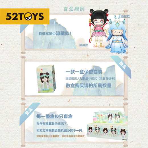 【52TOYS】Kimmy&Miki神话系列盲盒悟空潮玩手办周边玩具礼物摆件 商品图3