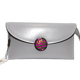 【非遗】织锦圆扣牛皮手拎包 商品图2