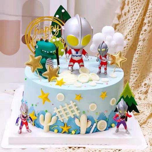 【奥特曼打小怪兽2】叮当CAKE爆款生日蛋糕-鲜果奶油蛋糕 商品图0