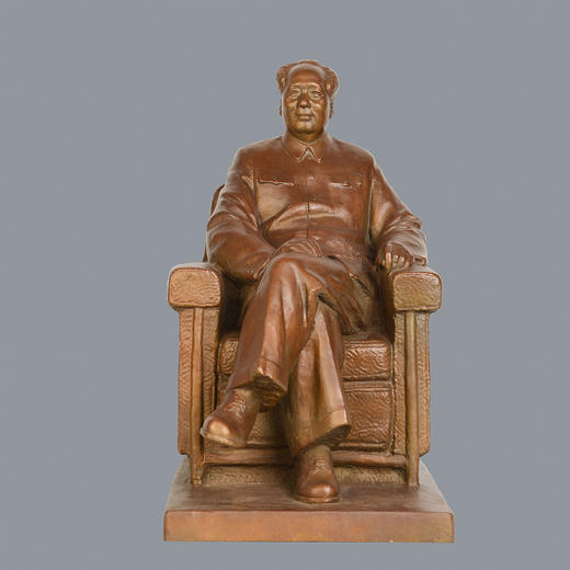 宇达青铜摆件 雕塑家作品《毛泽东纪念堂座像》原稿艺术装饰摆件 商品图0