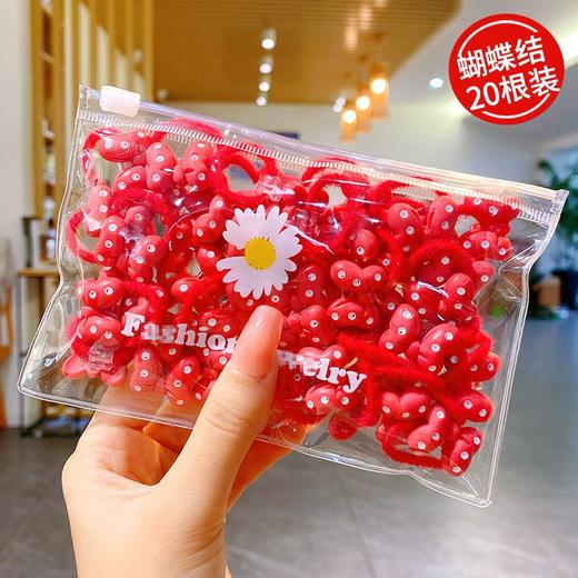 【新年红头绳 扎得紧不伤发】红头绳新年过年红色发绳皮筋儿童扎头发不伤发喜庆发圈女童宝宝女 商品图6