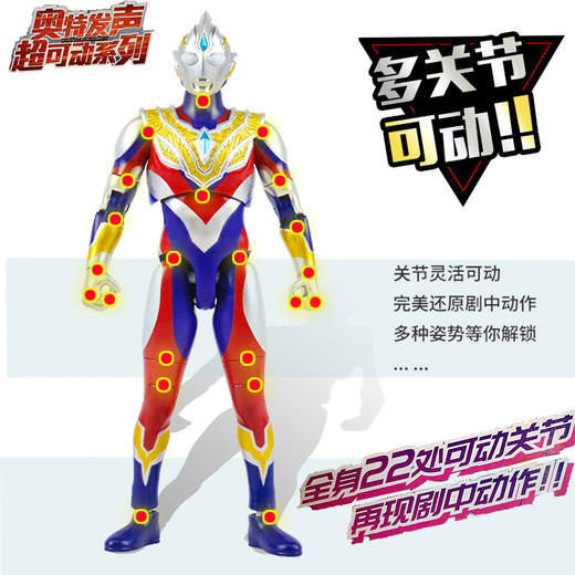 万代奥特曼奥特发声超可动系列，特利迦奥特曼。 商品图3
