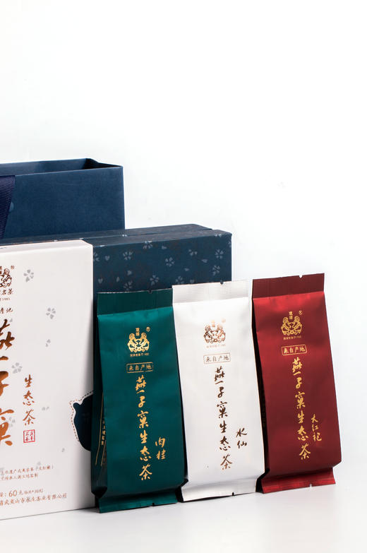 戏球名茶 燕子窠生态茶礼盒 60g （肉桂*2，水仙*2，大红袍*2） 商品图2