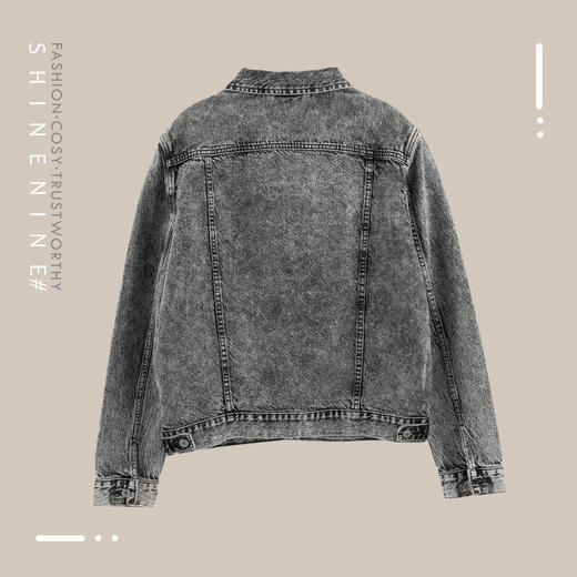 959272307磨白做旧牛仔夹克 商品图3