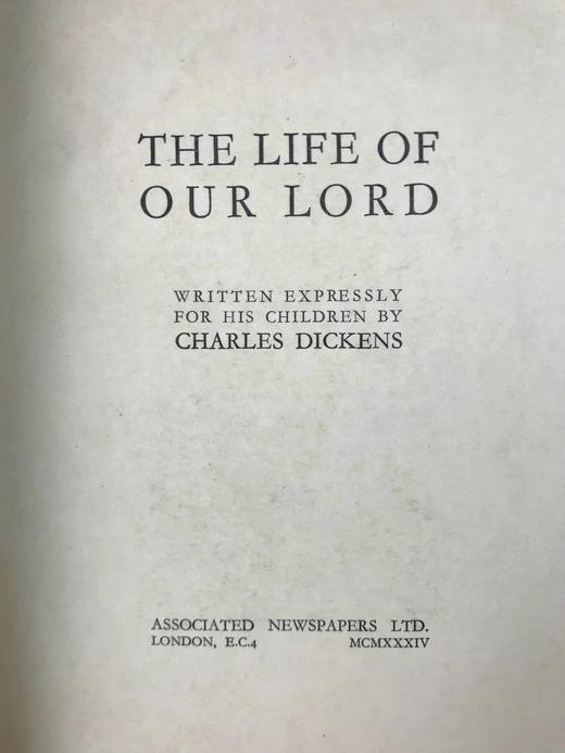 1934年 狄更斯《基督传》 10幅插图 精装18开 商品图2