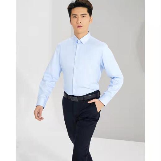 南4雅戈尔商务条纹保暖衬衫 商品图0