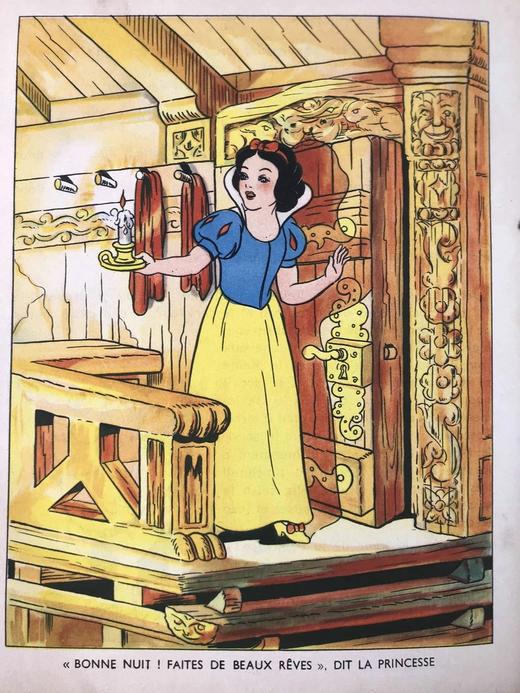 【法语】迪士尼插图本！1938年 白雪公主与七个小矮人 数十幅插图 精装18开 商品图9