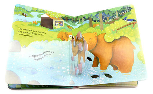 偷偷看里面系列 森林 英文原版绘本 Usborne Peep Inside The Forest 英文版儿童英语启蒙读物 洞洞纸板书翻翻书 进口书籍 商品图2