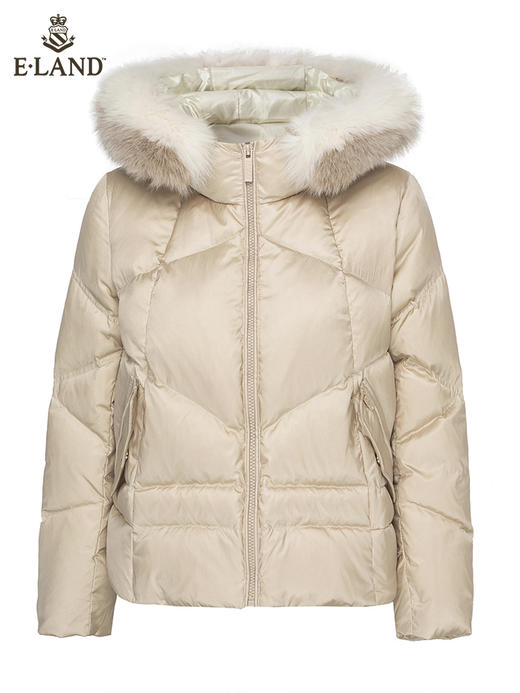 ELAND衣恋2022新款洋气短款小个子连帽面包服羽绒服外套女EEJDB4TC3C 商品图3