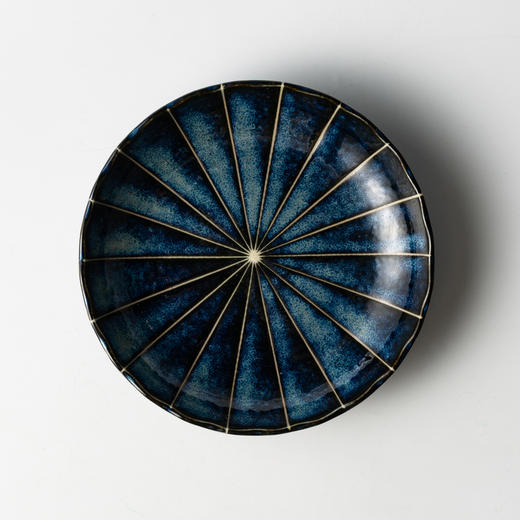 【文怡】日本原产舍米蓝十草餐盘餐碗菊型餐具 商品图6