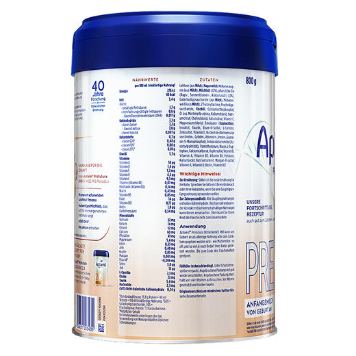[极速送达]德国 爱他美（Aptamil）白金版婴儿配方奶粉 800g Pre段（新包装） 商品图3