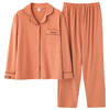 猫人长袖开衫睡衣女MR6602U橘色双面100%棉 商品缩略图0