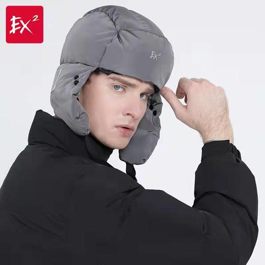 EX2伊海诗秋冬新款记忆抗皱遮脸护口鼻羽绒帽男女保暖抗寒368031 商品图2