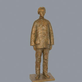 宇达青铜摆件 孙绍群作品《黄土高坡1937》艺术装饰摆件  高59cm