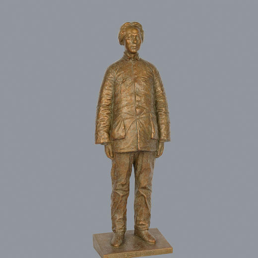宇达青铜摆件 孙绍群作品《黄土高坡1937》艺术装饰摆件  高59cm 商品图0