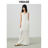 VIMAGE纬漫纪春季气质温柔显瘦镂空飞袖针织连衣裙V1701317 商品缩略图1