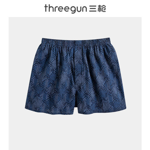 Threegun三枪 【纯棉】印花男士阿罗裤短裤四角内裤（1条装）-50681B031 商品图2