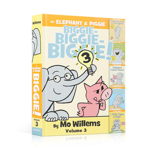 英文原版进口小猪小象5个故事合集第3部An Elephant & Piggie Biggie! Volume 3 低幼儿童英语启蒙绘本 宝宝睡前经典故事书童书 商品图0