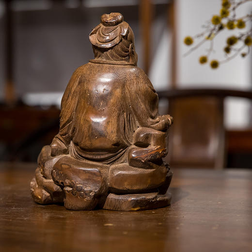 清 竹雕东方朔人物像 商品图4