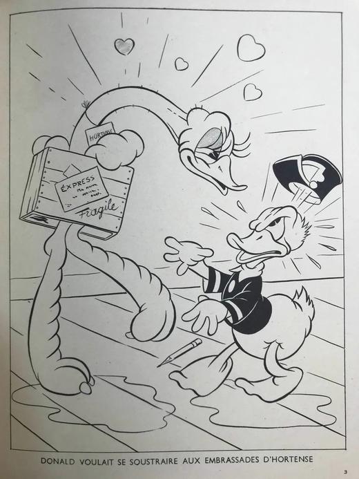 【法语】迪士尼插图本！1938年 唐老鸭的故事 数十幅插图 精装18开 商品图13
