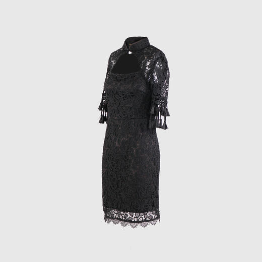 旗袍领流苏装饰改良旗袍 商品图2