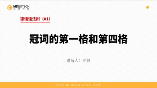 A1-4. 冠词的第一格和第四格 商品图0