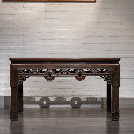 清中期 红木拱璧纹独板画桌 商品图0